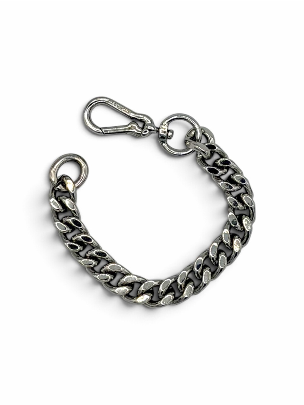 Coach Silver Chunky Chain Charm / Keychain / Accessory (5 1/2”)